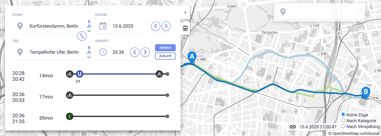 Direct Connections in Berlin